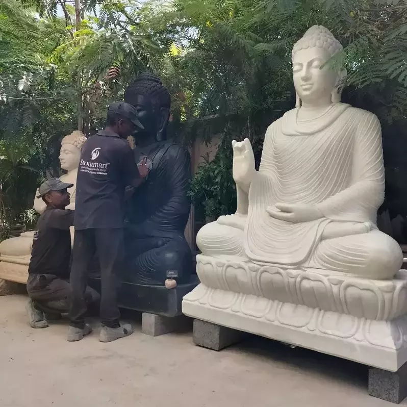 Placement Of Buddha Statue In Garden